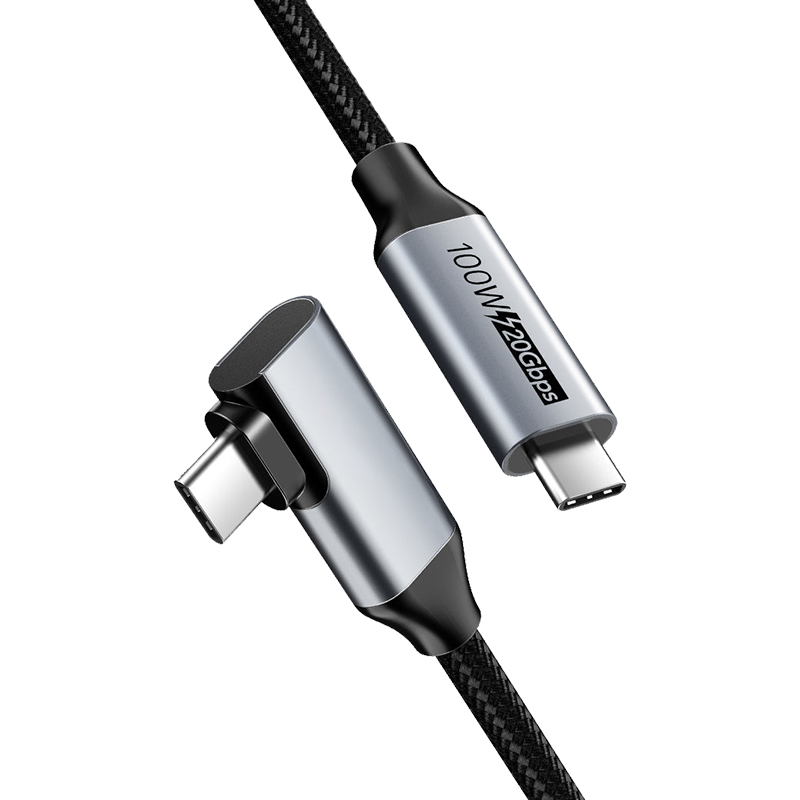 直角USB C转USB C电缆